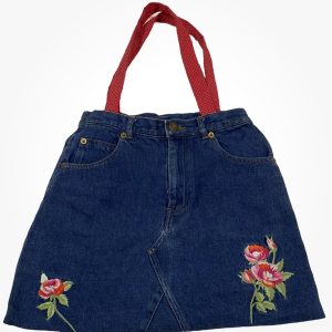 B4 Up-cycled Boho Hippie Denim Bag